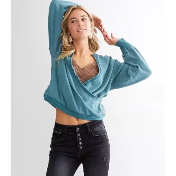We The Free Sweaters - We the Free NWT Anyway Top in Deep Teal Size XL